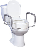 DRIVE Medical Toilet Seat Riser with Rails (romoveable)